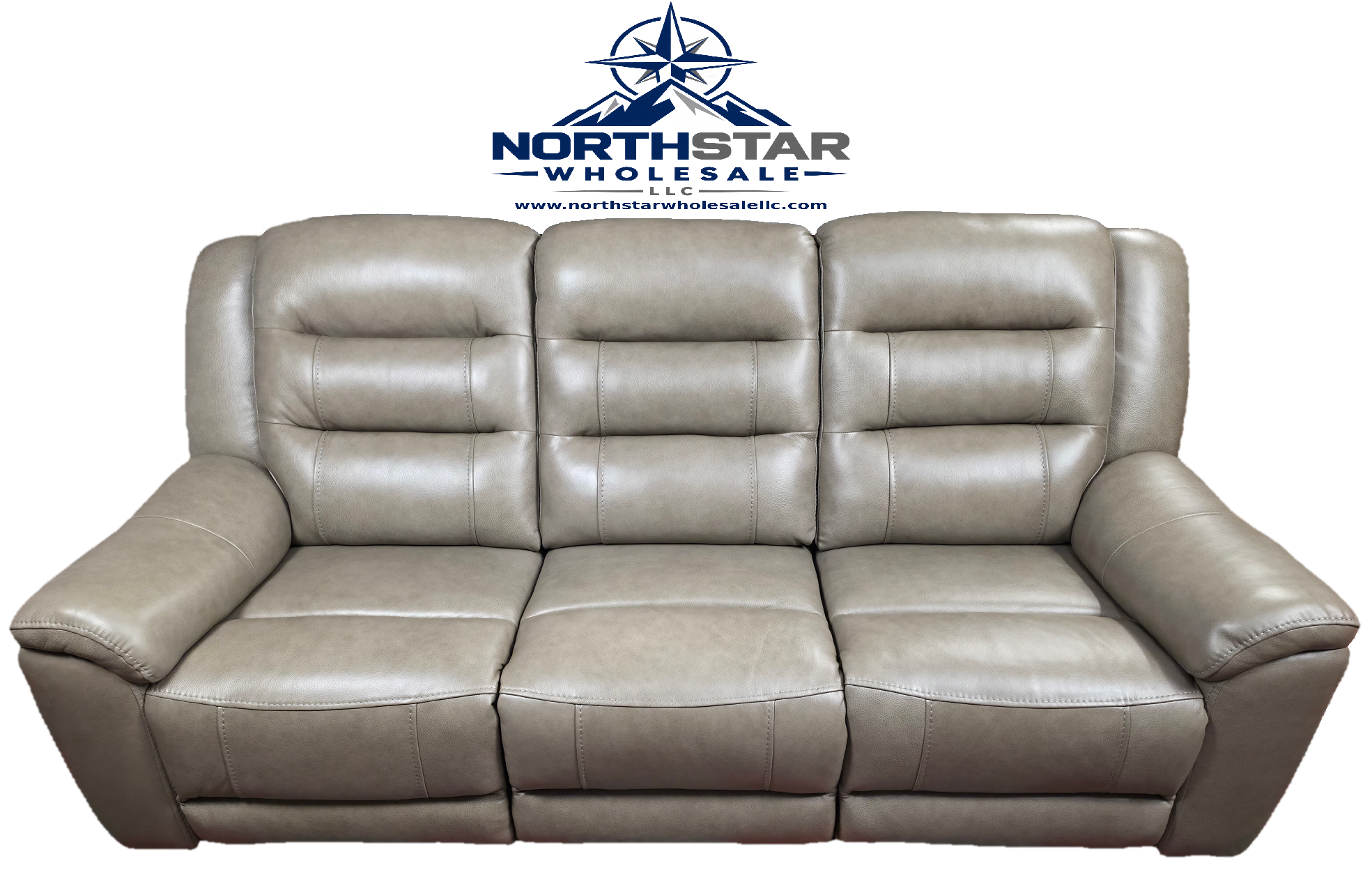 Mason Leather Power Reclining Sofa with Power Headrests